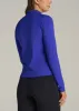 Balance Zip-Up Tall Women's Jacket with Stand-Up Collar in Galactic Cobalt sold by American Tall