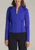 Balance Zip-Up Tall Women's Jacket with Stand-Up Collar in Galactic Cobalt sold by American Tall