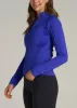 Balance Zip-Up Tall Women's Jacket with Stand-Up Collar in Galactic Cobalt sold by American Tall