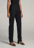 High Rise Tapered Chino Pants for Tall Women in Washed Black sold by American Tall