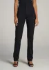 High Rise Tapered Chino Pants for Tall Women in Washed Black sold by American Tall