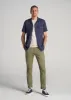 Carman TAPERED Chinos for Tall Men in Fatigue Green sold by American Tall
