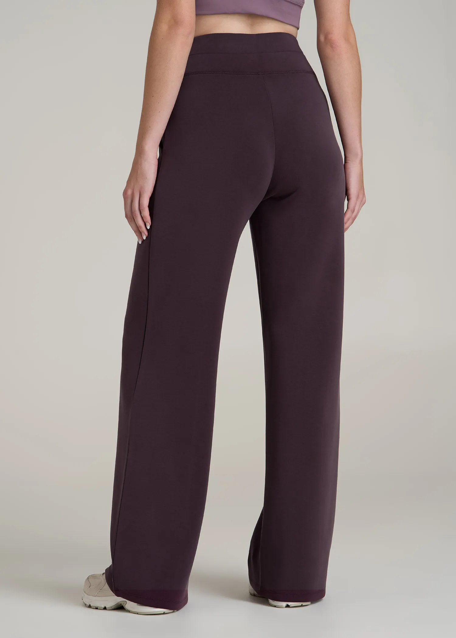Soft Motion Wide Leg Ultra High Rise Pant for Tall Women in Deep Purple sold by American Tall product image thumbnail 5