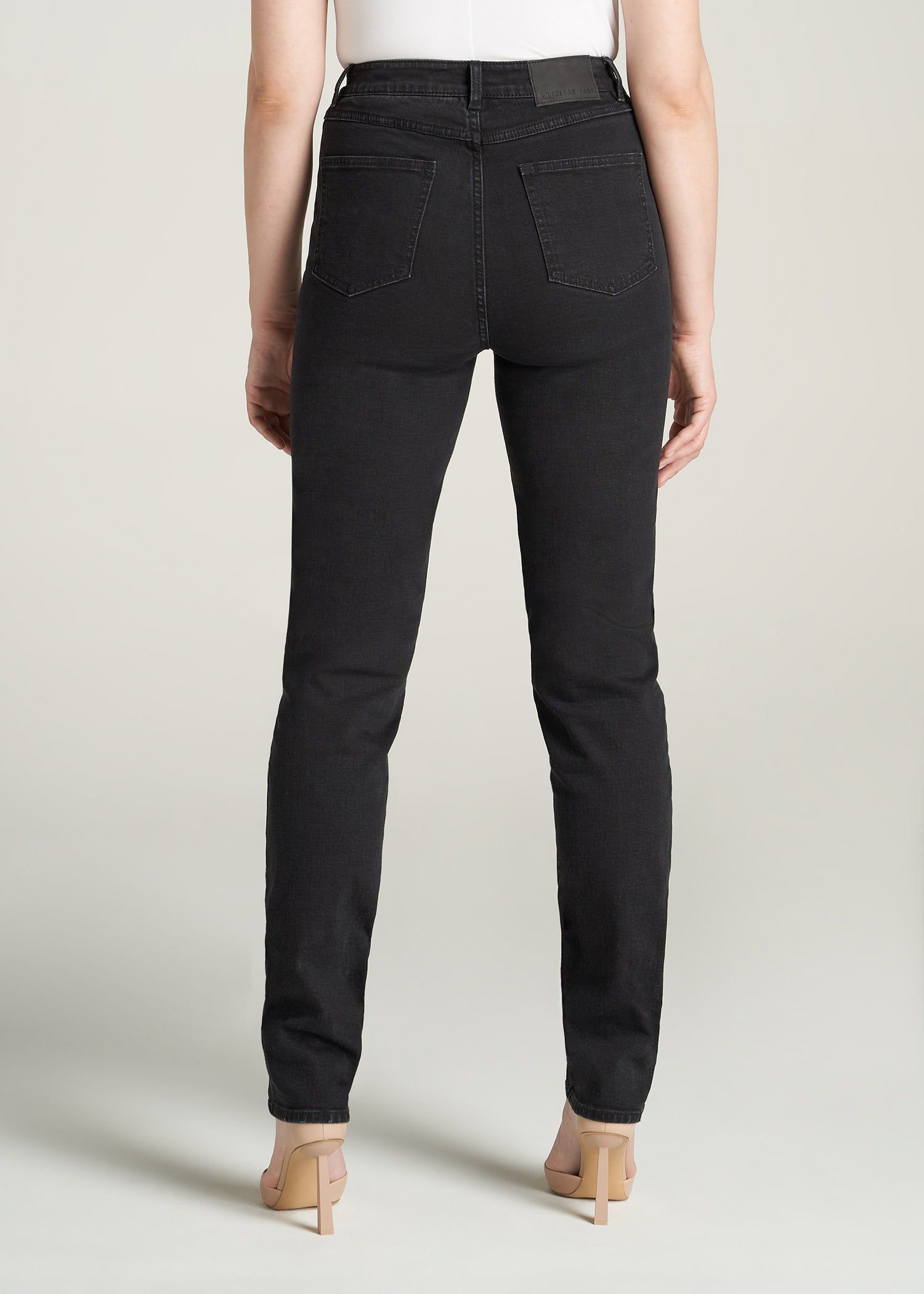The Lola - Stretch Slim-Fit Tall High Waisted Jeans for Tall Women in Black sold by American Tall product image thumbnail 5