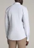 Traveler Stretch Dress Shirt for Tall Men in Medium Blue Mini Grid sold by American Tall