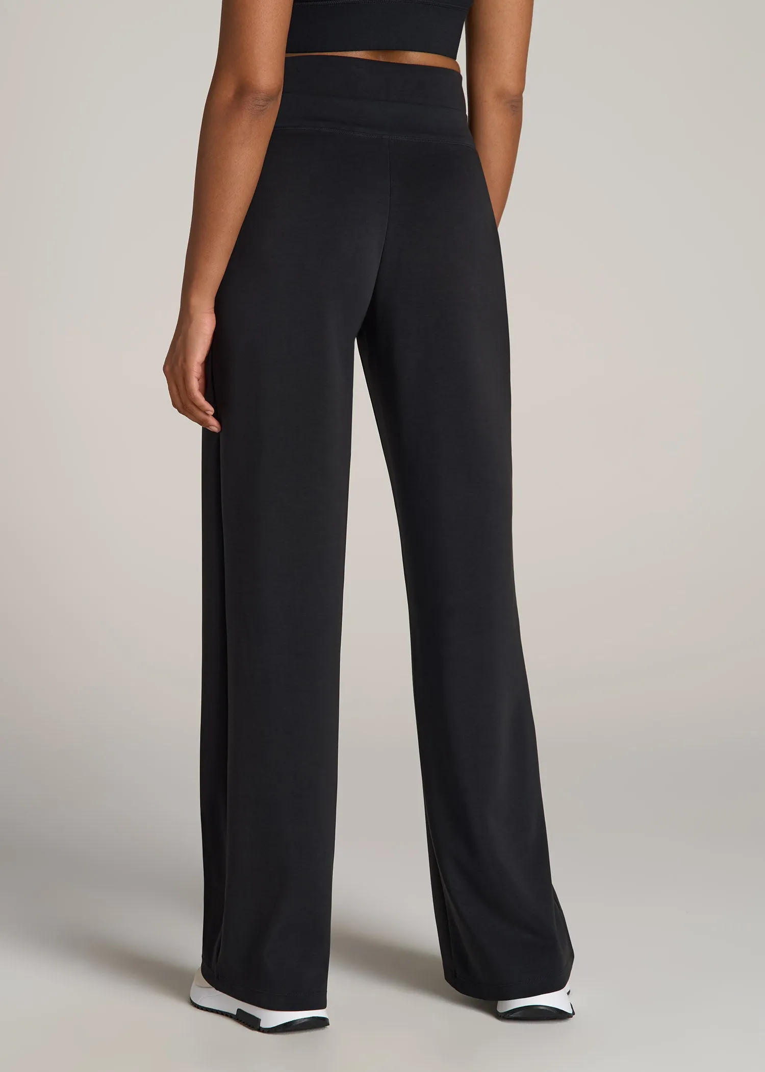 Soft Motion Wide Leg Ultra High Rise Pant for Tall Women in Black sold by American Tall product image thumbnail 5