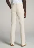 Stretch Linen Dress Pants for Tall Men in Light Beige Linen sold by American Tall