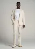 Stretch Linen Dress Pants for Tall Men in Light Beige Linen sold by American Tall