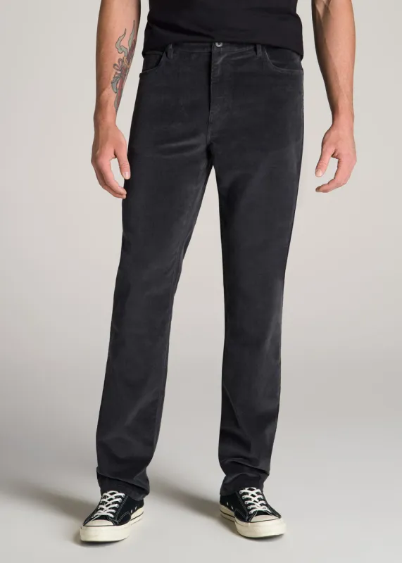 STRAIGHT-LEG Stretch Corduroy Pants for Tall Men in Iron Grey sold by American Tall