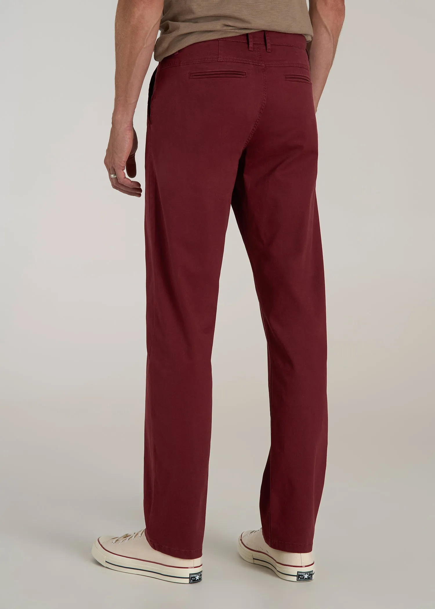 J1 STRAIGHT Leg Chinos for Tall Men in Red Ochre sold by American Tall product image thumbnail 5
