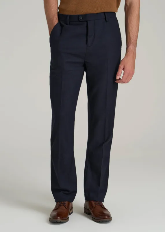 Wool Blend Dress Pants for Tall Men in Raven Blue sold by American Tall