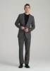 Wool Blend Blazer for Tall Men in Anthracite Tweed sold by American Tall