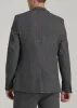 Wool Blend Blazer for Tall Men in Anthracite Tweed sold by American Tall