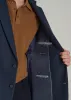 Wool Blend Blazer for Tall Men in Blue Birdseye sold by American Tall