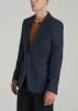 Wool Blend Blazer for Tall Men in Blue Birdseye sold by American Tall