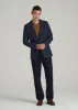 Wool Blend Blazer for Tall Men in Blue Birdseye sold by American Tall