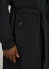 Waffle-Knit Lounge Robe for Tall Men in Black sold by American Tall