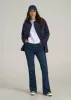 Corduroy Button Shirt for Tall Women in Navy sold by American Tall