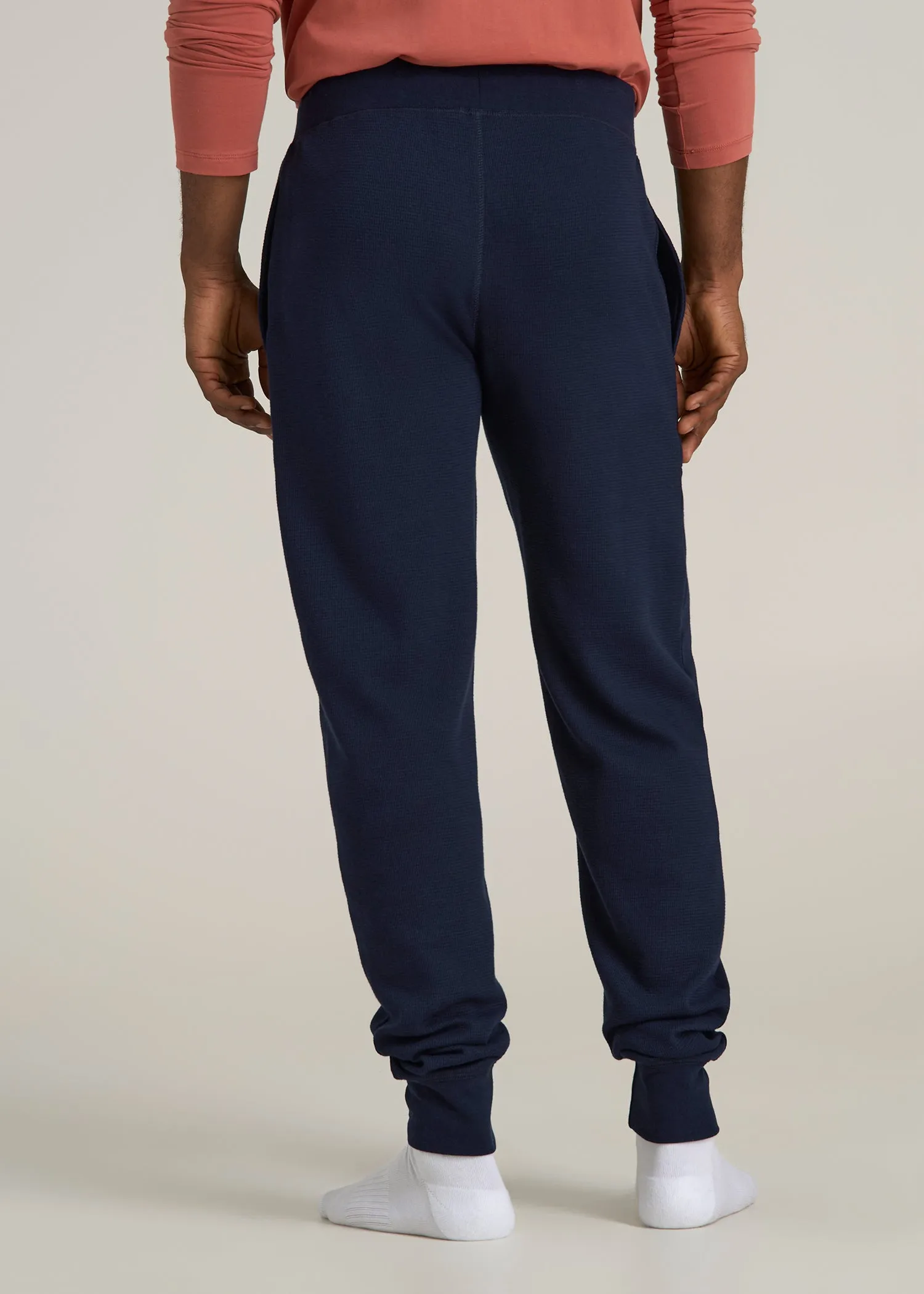 Waffle-Knit Lounge Jogger for Tall Men in Patriot Blue sold by American Tall product image thumbnail 5