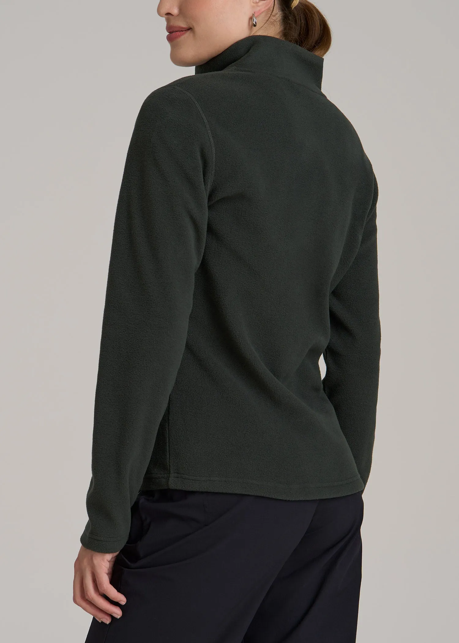 Half Zip Polar Fleece Pullover Sweater for Tall Women in Pine Grove sold by American Tall product image thumbnail 5