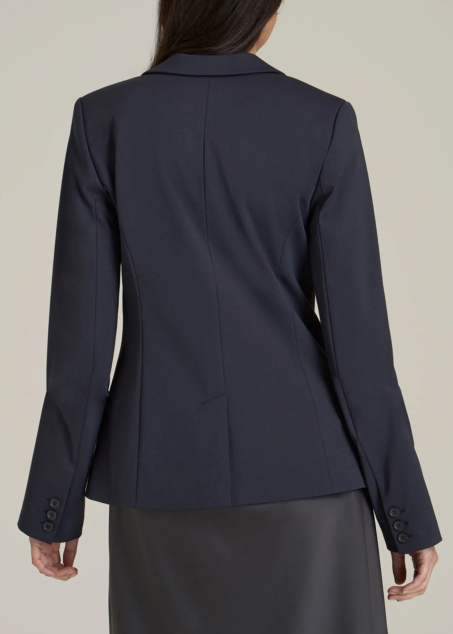 SLIM-FIT Two Button Blazer for Tall Women in Navy sold by American Tall product image thumbnail 5