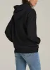 Regular Corporate Logo Hoodie for Women in Black sold by American Tall