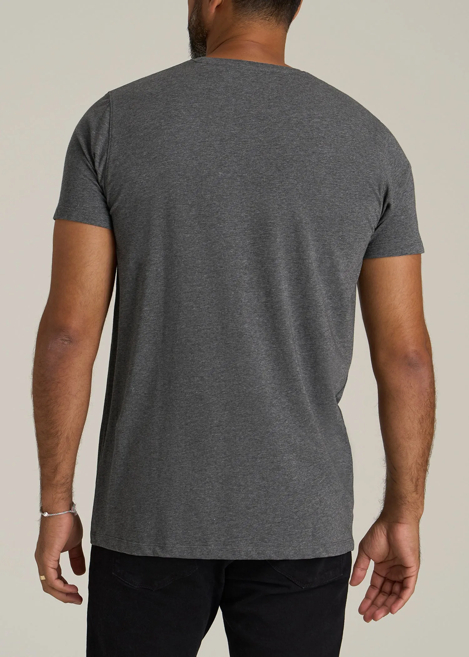 Regular Corporate Logo Tee for Men in Charcoal Mix sold by American Tall product image thumbnail 5