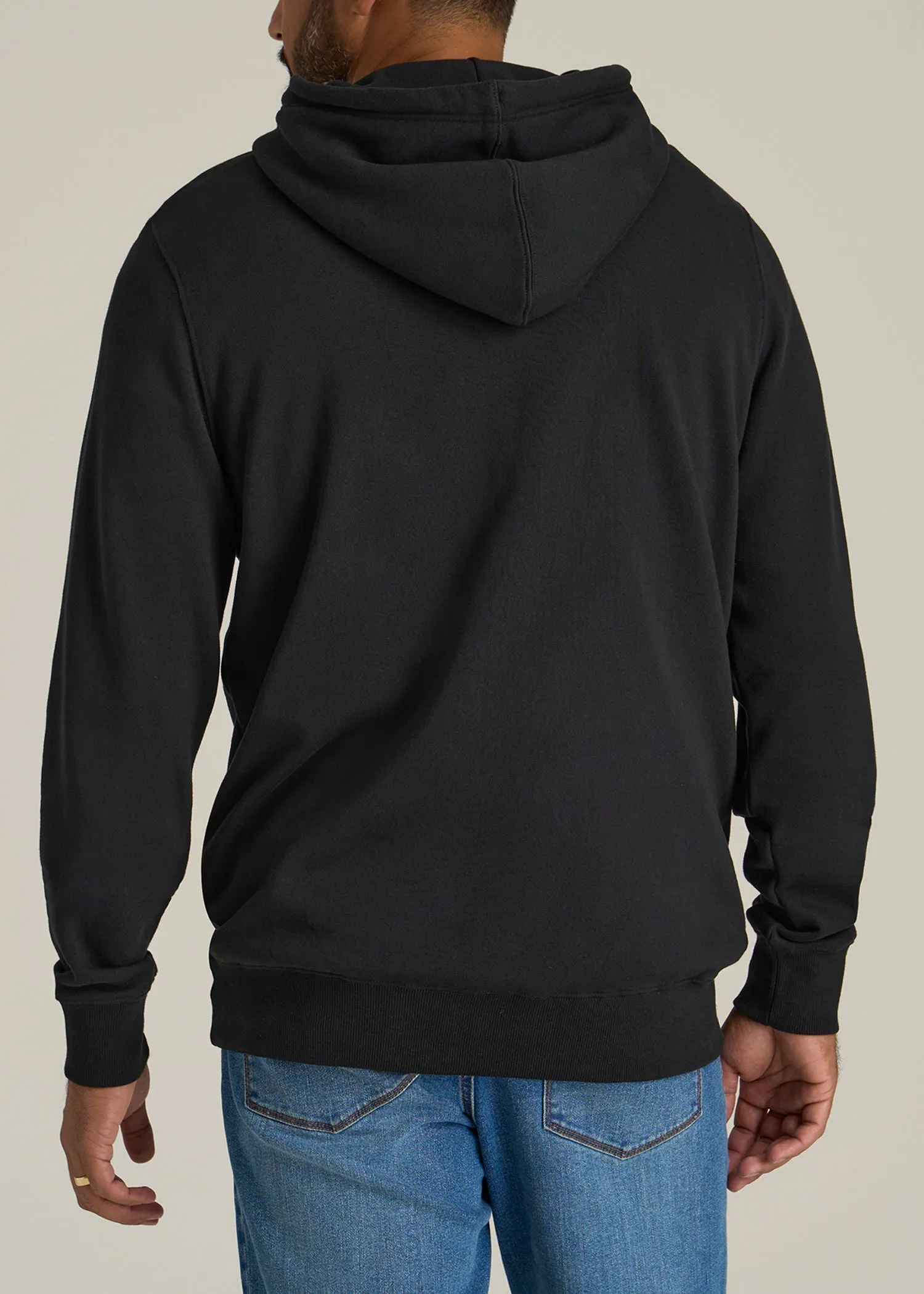 Logo Hoodie for Tall Men in Black sold by American Tall product image thumbnail 5