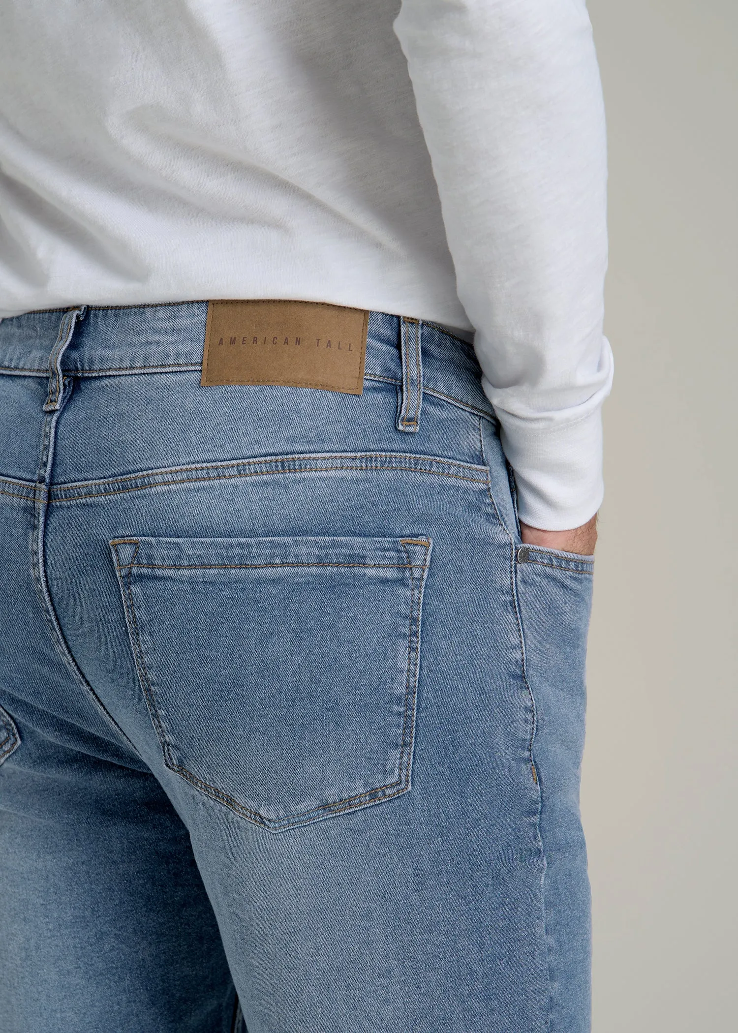 A.T. Basics Men's Carman Tapered fit Jeans for Tall Men in Tufts Blue sold by American Tall product image thumbnail 2