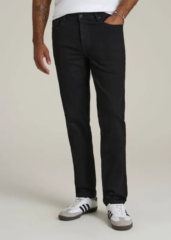 A.T. Basics Men's J1 Straight Fit Jeans for Tall Men in Black sold by American Tall