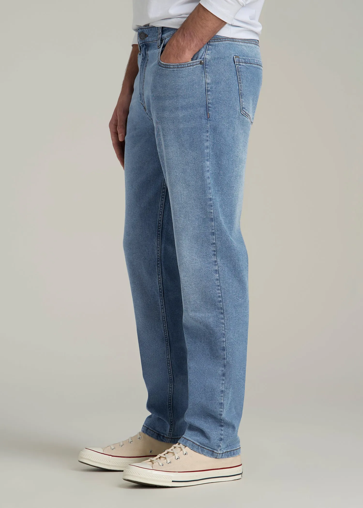 A.T. Basics Men's J1 Straight Fit Jeans for Tall Men in Tufts Blue sold by American Tall product image thumbnail 3