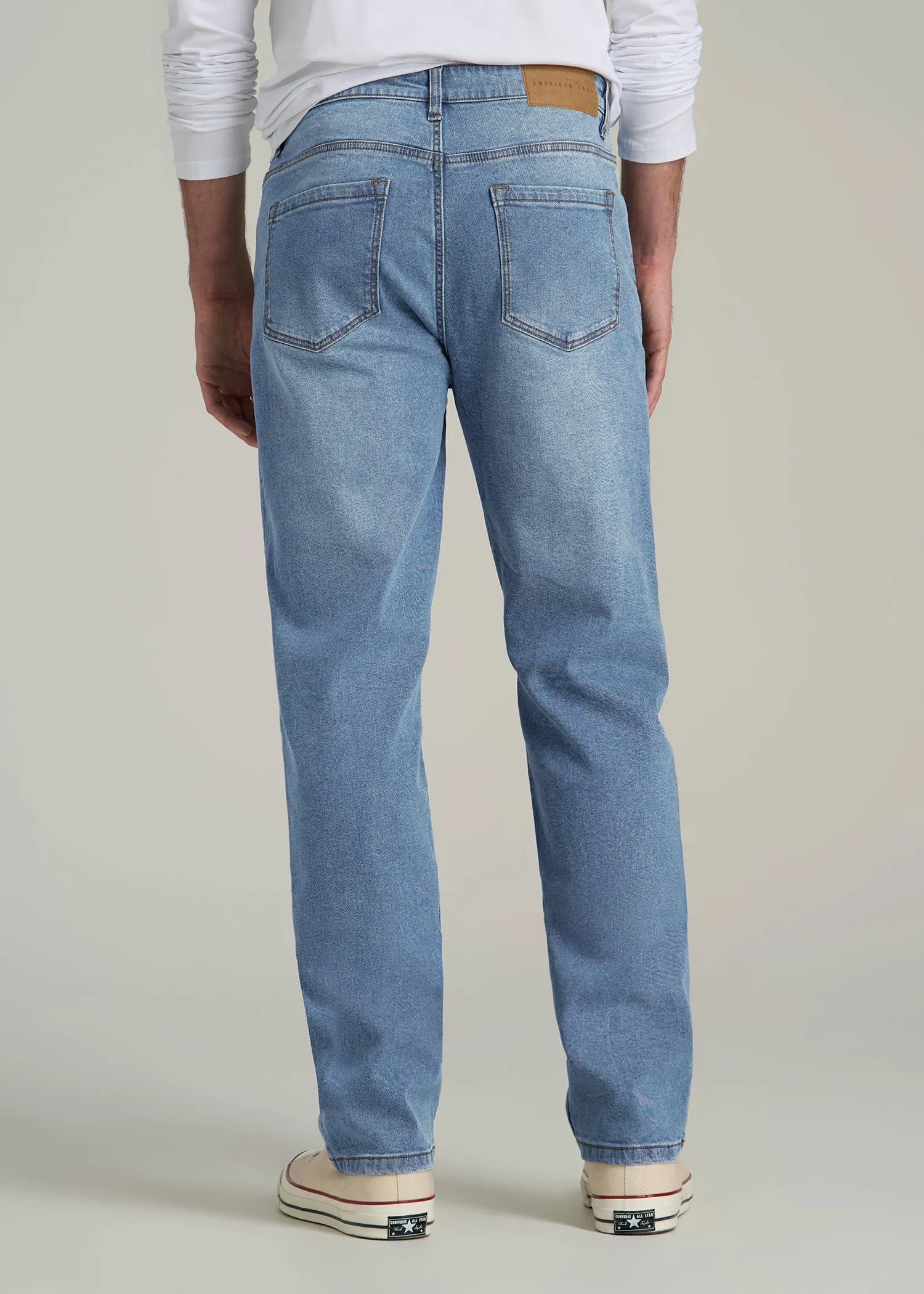 A.T. Basics Men's J1 Straight Fit Jeans for Tall Men in Tufts Blue sold by American Tall product image thumbnail 5