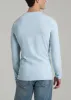 The Essential SLIM-FIT Long Sleeve Tee for Tall Men in Ice Blue sold by American Tall