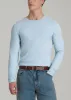 The Essential SLIM-FIT Long Sleeve Tee for Tall Men in Ice Blue sold by American Tall