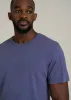 REGULAR-FIT Slub Tee for Tall Men in Future Dusk sold by American Tall