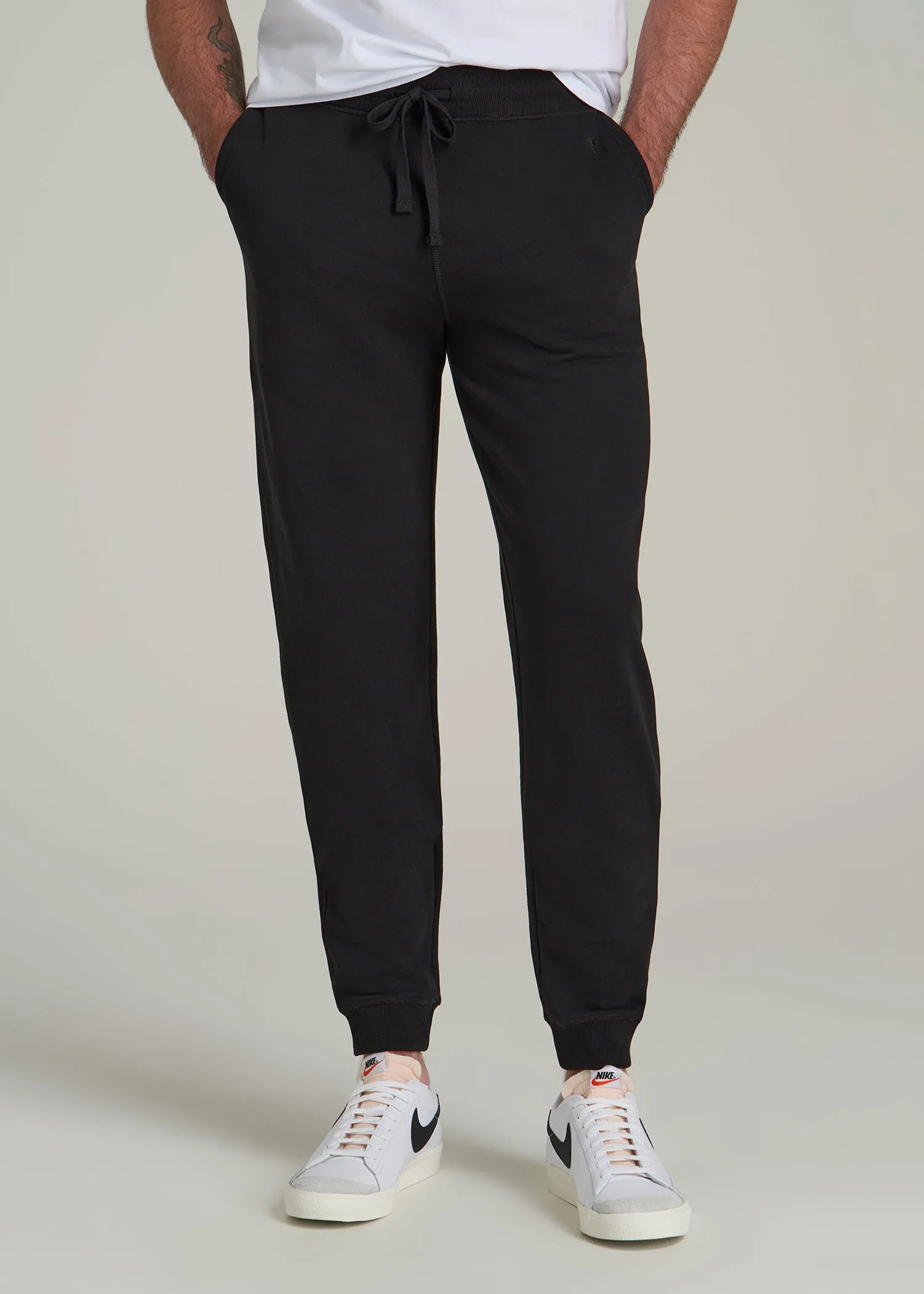 Wearever 2.0 Fleece Joggers for Tall Men in Black sold by American Tall