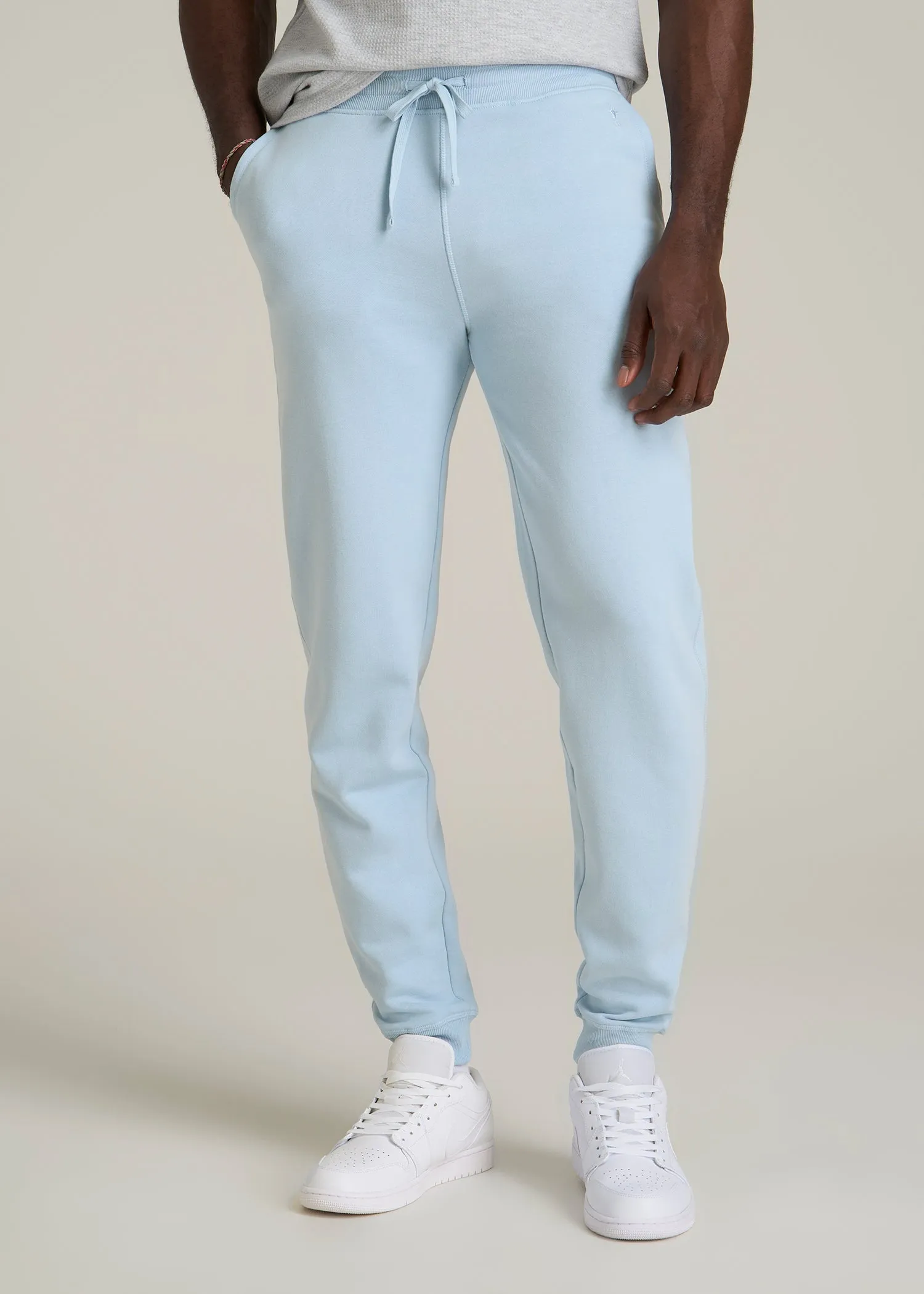 Wearever 2.0 Fleece Joggers for Tall Men in Ice Blue sold by American Tall