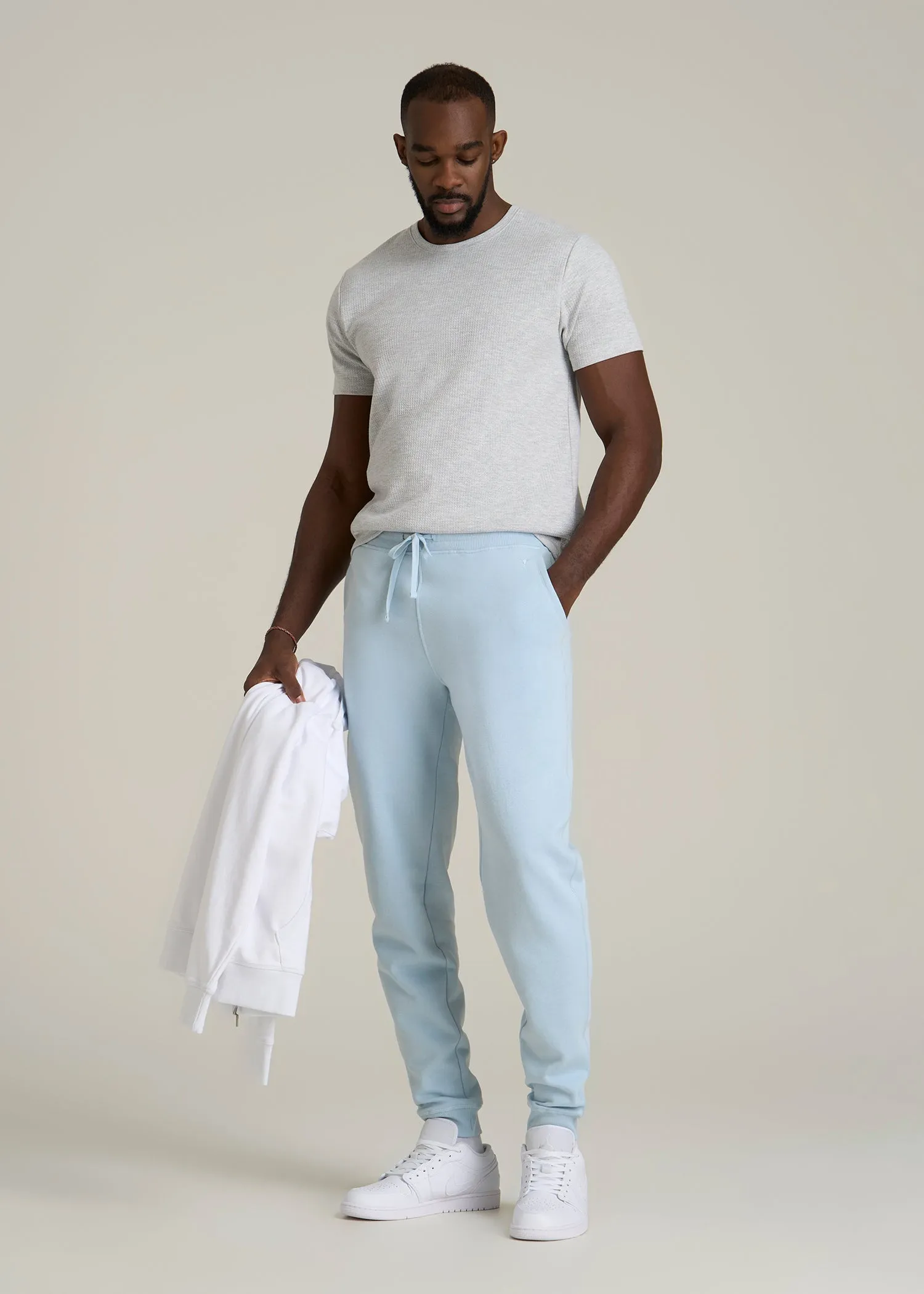 Wearever 2.0 Fleece Joggers for Tall Men in Ice Blue sold by American Tall product image thumbnail 4