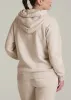 Wearever Fleece Relaxed Fit Women's Tall Hoodie in Shell sold by American Tall