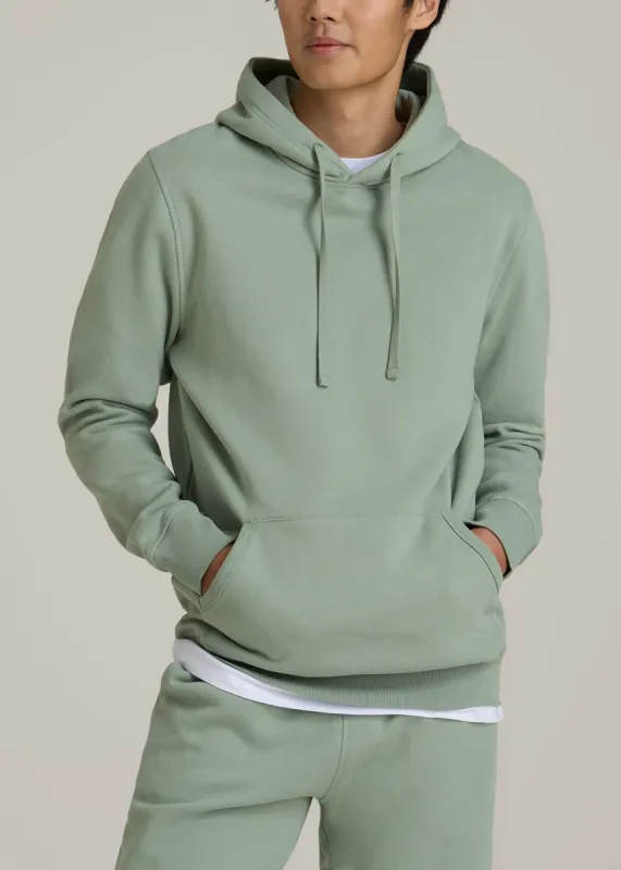 Wearever 2.0 Fleece Hoodie for Tall Men in Seagrass sold by American Tall