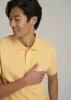 Men's Tall Classic Polo with Embroidered Logo in Lemon Drop sold by American Tall