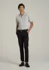 Men's Tall Classic Polo with Embroidered Logo in Heathered Grey sold by American Tall