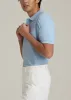 Men's Tall Classic Polo with Embroidered Logo in Ice Blue sold by American Tall