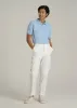 Men's Tall Classic Polo with Embroidered Logo in Ice Blue sold by American Tall