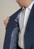 Men's Tall Core Blazer in Navy Blue Herringbone sold by American Tall