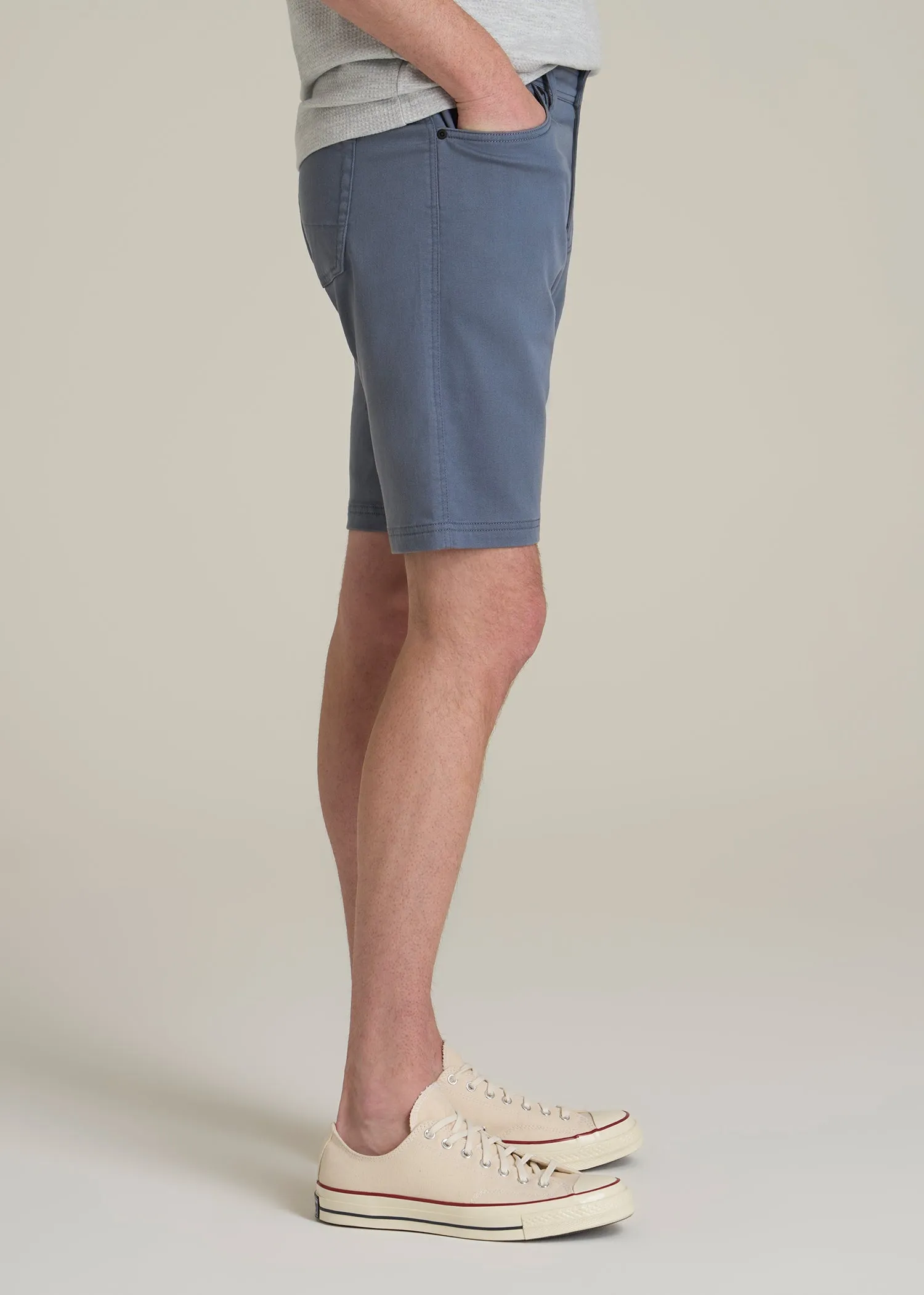Everyday Comfort 5 Pocket Short for Tall Men in Blue Slate sold by American Tall product image thumbnail 3