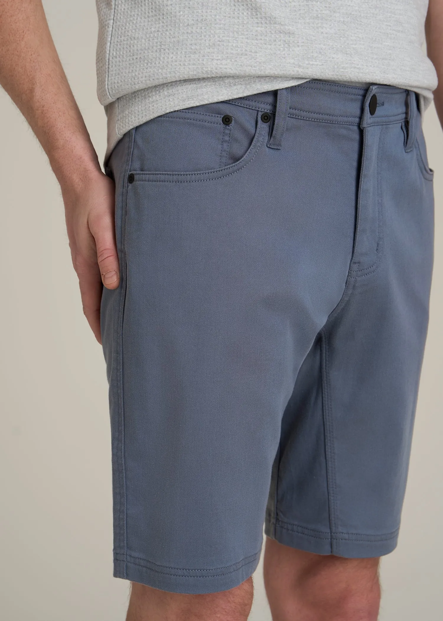 Everyday Comfort 5 Pocket Short for Tall Men in Blue Slate sold by American Tall product image thumbnail 2