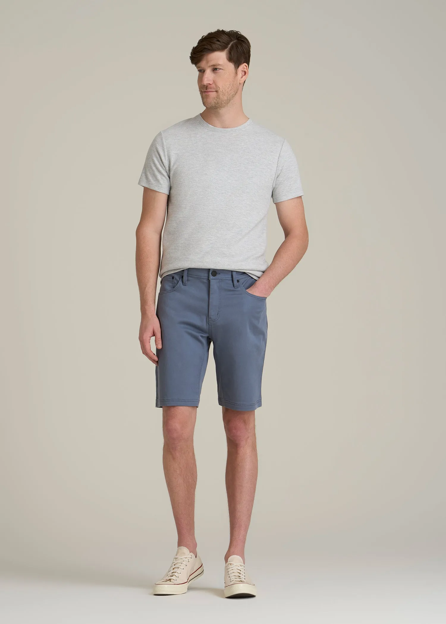 Everyday Comfort 5 Pocket Short for Tall Men in Blue Slate sold by American Tall product image thumbnail 4