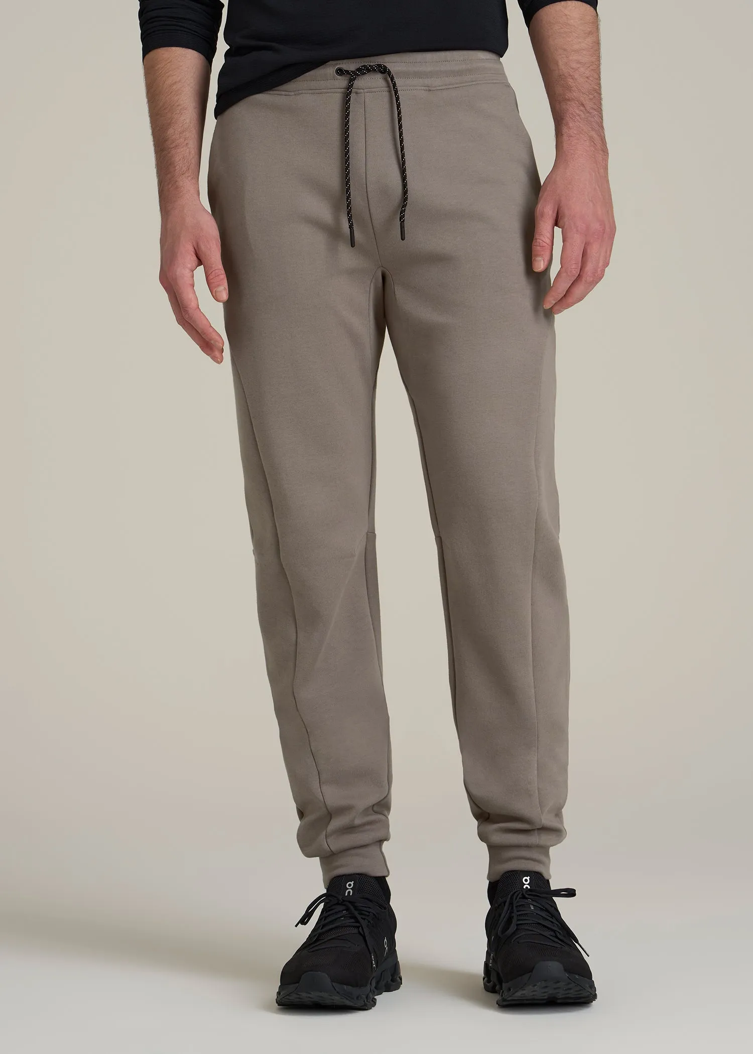 Tech Motion Fleece Joggers for Tall Men in Portobello sold by American Tall
