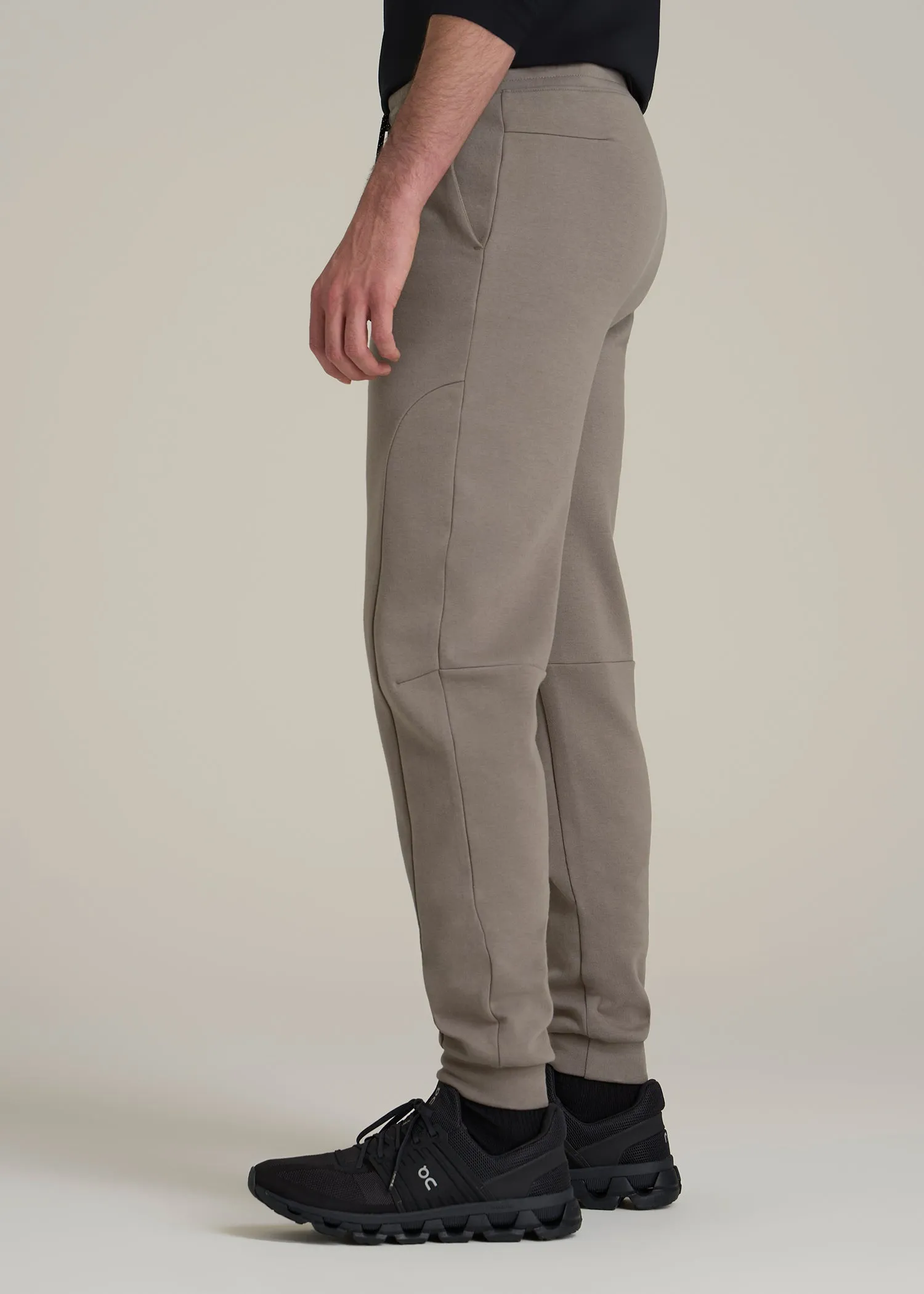 Tech Motion Fleece Joggers for Tall Men in Portobello sold by American Tall product image thumbnail 3